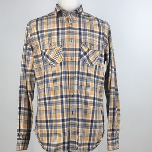 Brooks Brothers Mens X Slim Shirt Size L Yellow